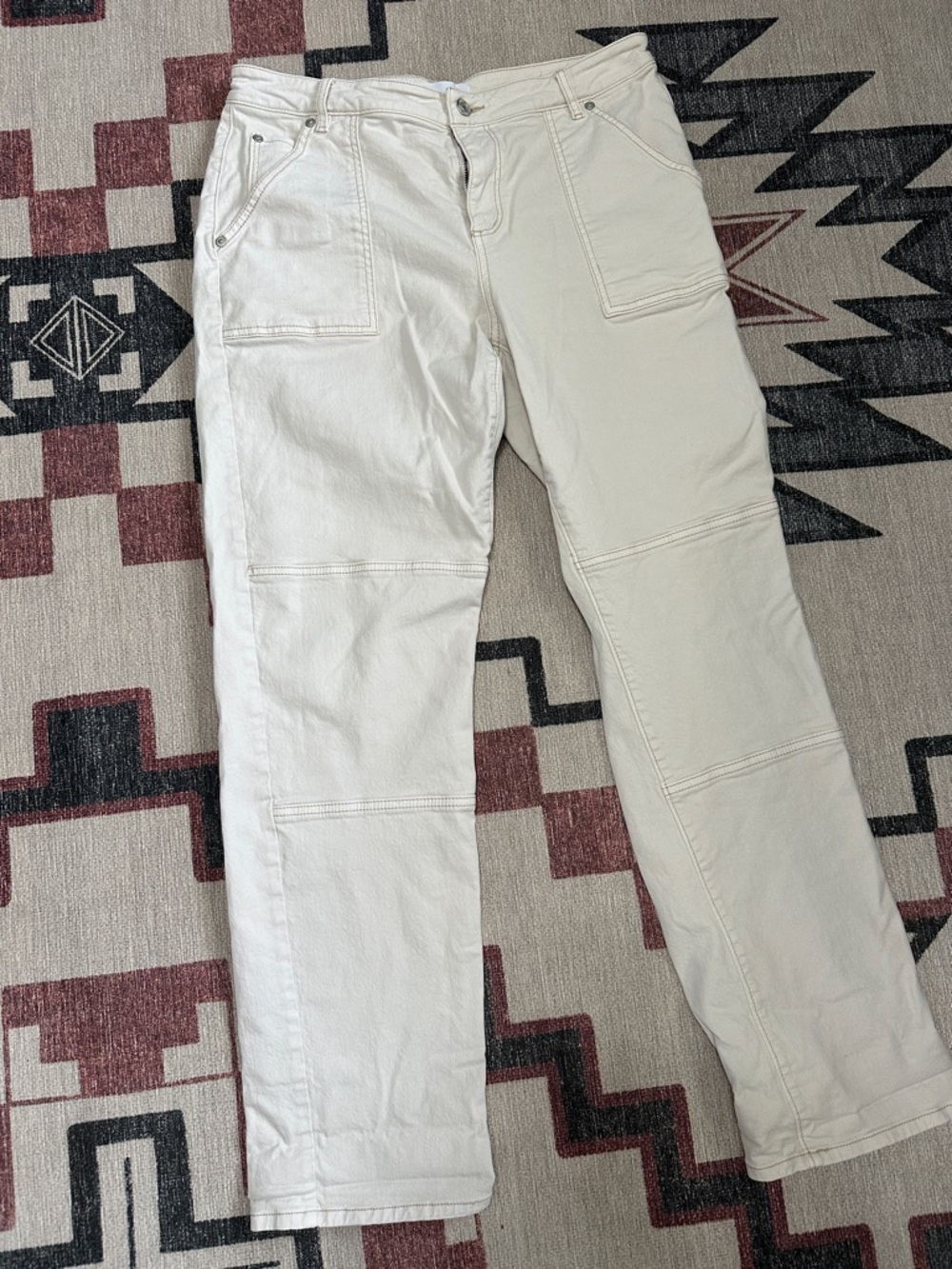 Loft The Girlfriend White/Ivory Jeans - 29/8